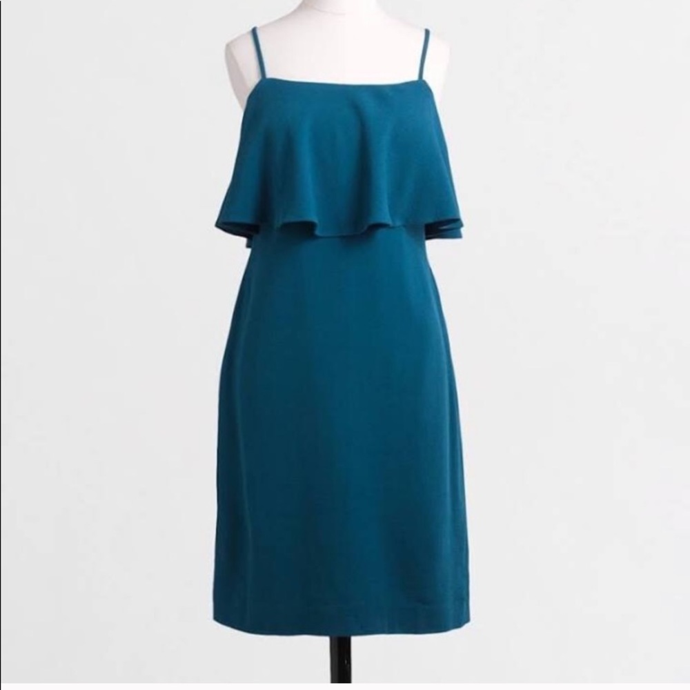J Crew Factory- Womans Tiered Crepe Dress